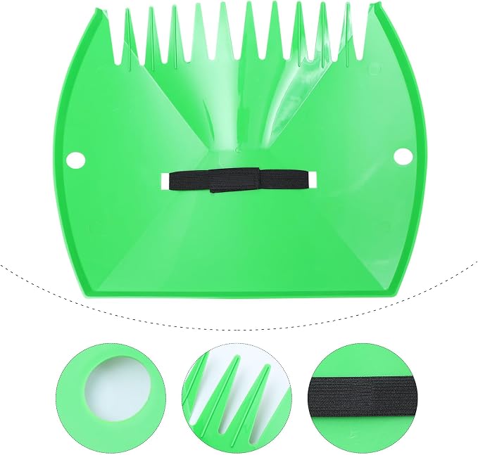 VILLCASE Leaves Cleaning Clip Snow Sweeping Rake for Garden Use Plastic Leaf Collector with 2pcs Set Snow Removal Tool for Lawn and Patio Maintenance
