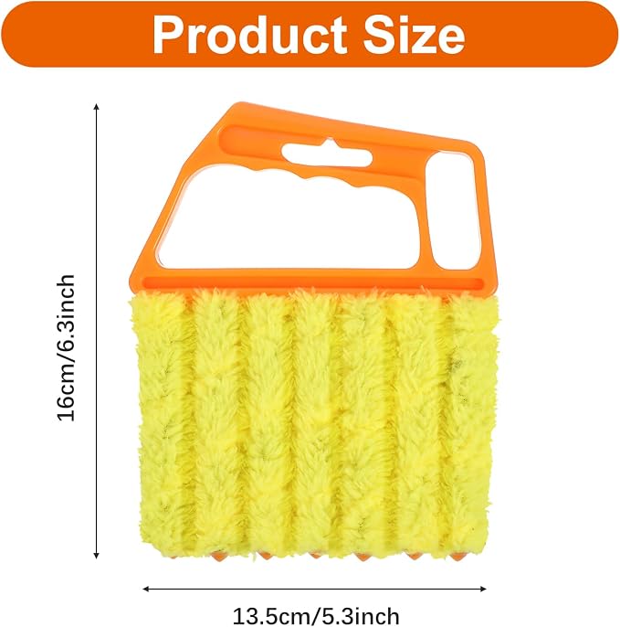 12pcs blinds cleaner tool handheld mini blind cleaner for vinyl blinds 7Finger Washable blind cleaners duster tool for Air Conditioner Window Fan Siding Dust Dirty Removable window cleaners
