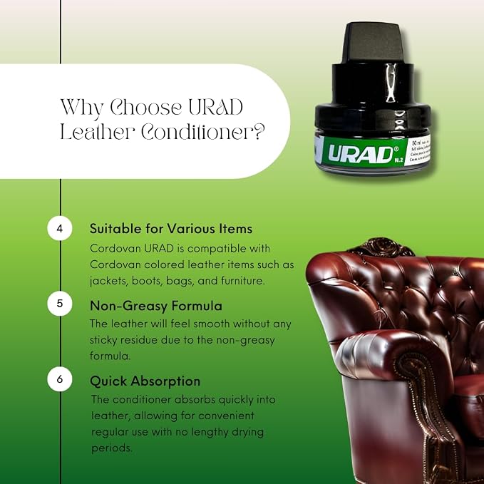 Leather Conditioner 50ml Cordovan – Compact, Color-Revitalizing Leather Care for Cordovan Shoes, Bags, and Accessories