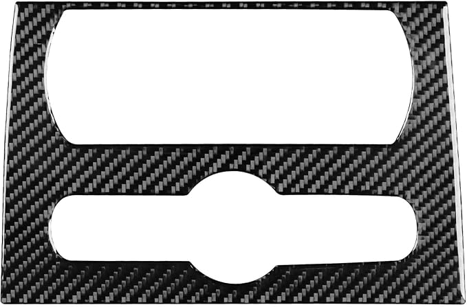 Fit for Cadillac Escalade ESV 2007-2014 / EXT Hybrid 2009-2013 | Real Carbon Fiber | Trim Rear Console A C Audio Control Cover | Stickers | Self-adhesive