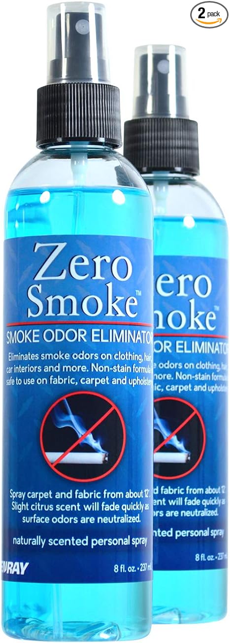 Jenray Smoke Odor Eliminator Spray 8 Oz. Smoke Smell Eliminator (2)