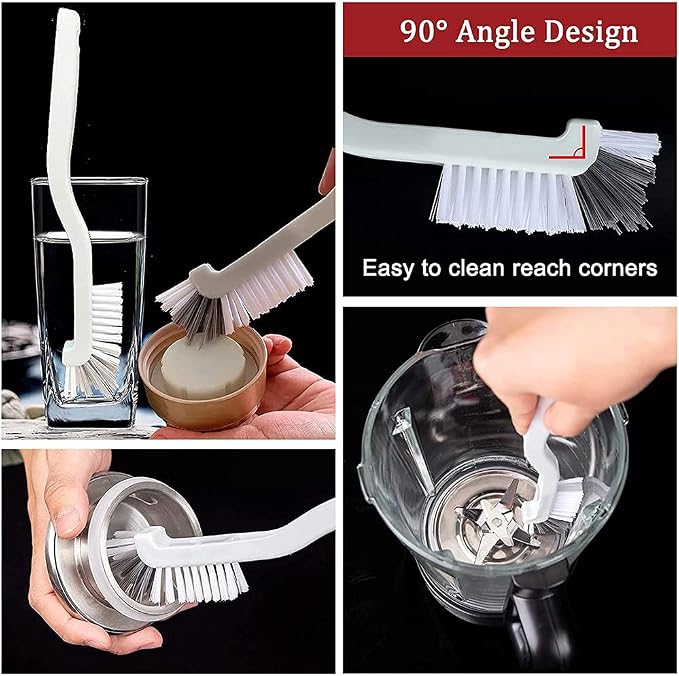 ELANE 10 Pcs Dish Scrub Brush Small Scrub Brushes for Cleaning,Kitchen Scrub Brush for Dishes,Corner Scrub Brush