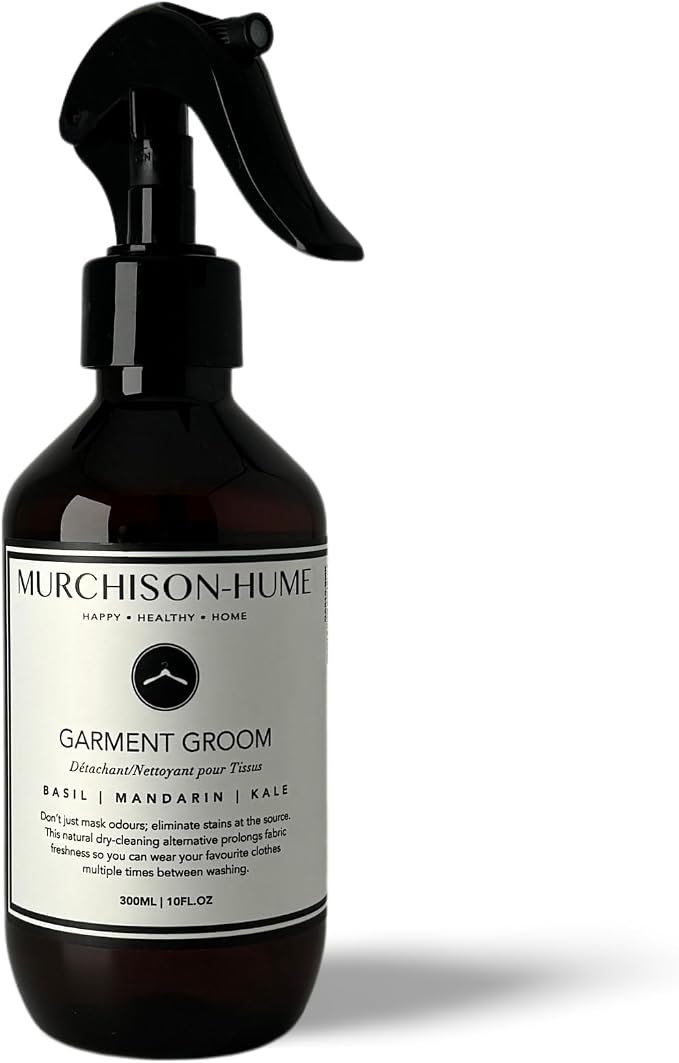 Murchison-Hume Garment Groom Fabric Freshener, Air Freshener, Odor Fighter, Laundry Treatment and Stain Remover, Basil Mandarin Kale