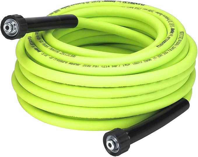 Flexzilla Pressure Washer Replacement Hose, 5/16 in. x 50 ft., 3100 PSI, M22 Fittings, No-Kink, Lightweight, ZillaGreen