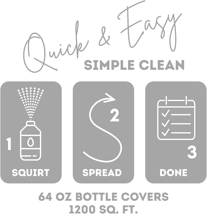 Quick Shine Multi-Surface Floor Cleaner 64 oz-4 Pk, Streak-Free, No Residue | Powered by Baking Soda, Clean Breeze Essence, pH Neutral, No Rinse, PFAS & Ammonia Free, EPA Safer Choice Made in USA