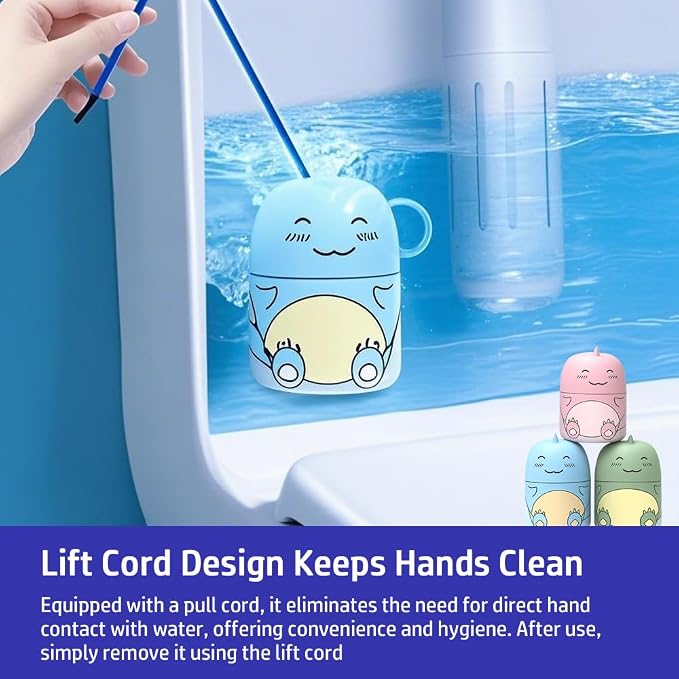 Cute Dinosaur-Shaped Toilet Bowl Cleaner Bottle, Bathroom Toilet Tank Cleaner with Ocean, Jasmine, and Peach Scent,Three bottles can be used for 9 months (Ocean&Peach&Jasmine)