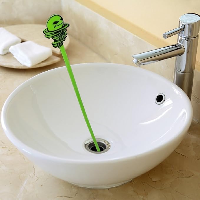 Green Gobbler Hair Grabber Drain Snake - 5 Pack (Great for Sink & Shower Clogs)