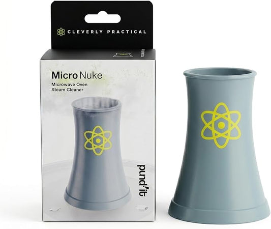 Pund'it Micro Nuke, Microwave Steam Cleaner and Deodorizer For Inside | Nuke Your Microwave Clean In 7 Minutes | Easy To Use Steam Cleaner For Inside of The Microwave | Fun Nuclear Reactor Design