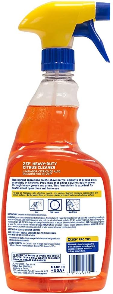 ZEP ZUCIT32CA 32 Oz Degreaser Citrus Scent