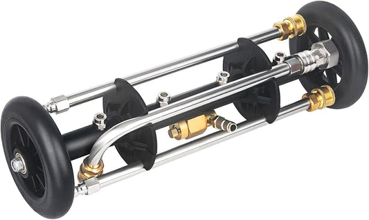 DUSICHIN Undercarriage Cleaner Water Broom Pressure Washer Attachment, 16 Inches Undercarriage Washer, Pressure Washer Underbody Cleaner 4 Extension Wands 4 nozzles DUS3202