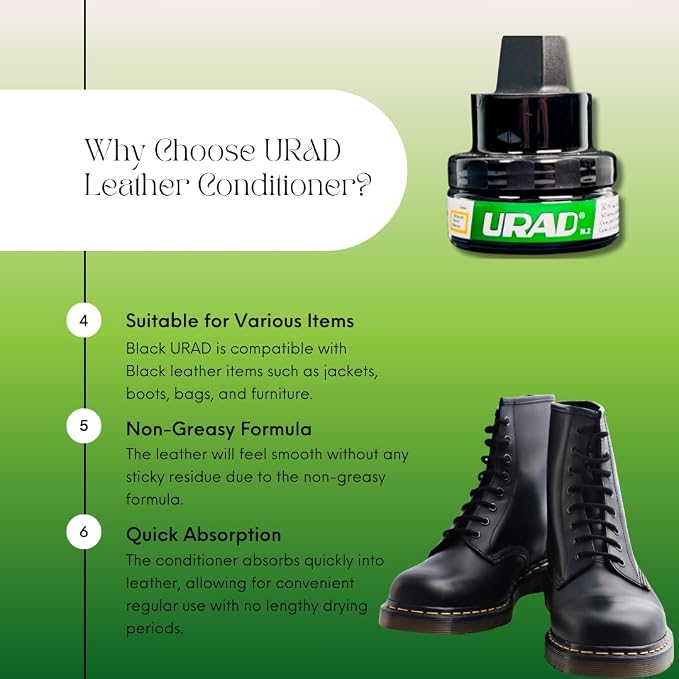 Leather Conditioner 50ml Black – Compact, Color-Restoring Leather Care for Shoes, Bags, Jackets, and More!