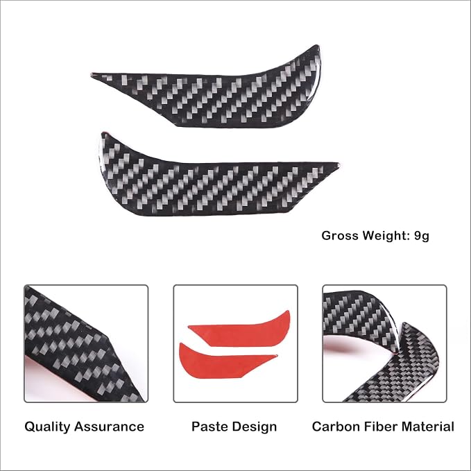 Aunginsy Car Center Control Dashboard Decorative Stickers Compatible with Toyota Tundra/Sequoia 2022-2024 Real Carbon Fiber Center Console Dashboard Panel Protection Cover Trim Stickers Accessories