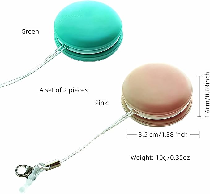 【2 Pack】 Phone Screen Cleaner Dust Plug, Portable Keychain Screen Cleaner for Glasses, Phone, Tablet, Lens - Reusable, Washable, Cute Design with Wrist Strap (Pink/Green) (Pink+Green)