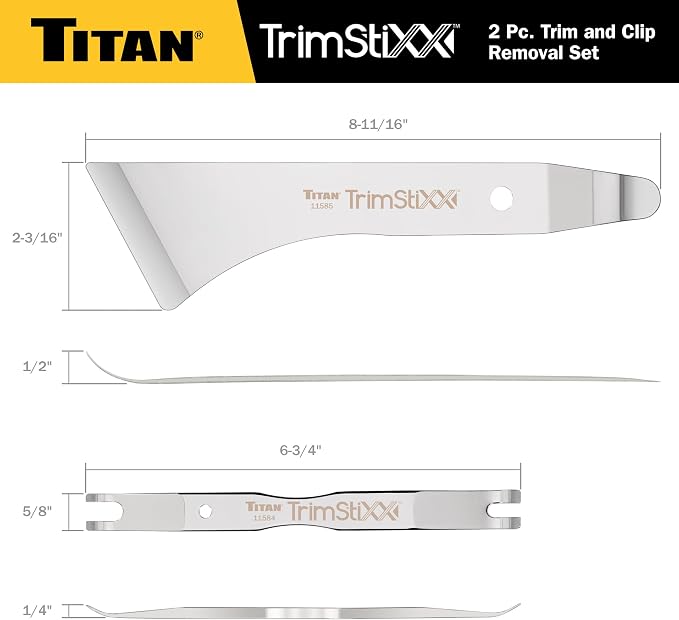 Titan 11586 Trim Stixx 2-Piece Trim and Clip Removal Set