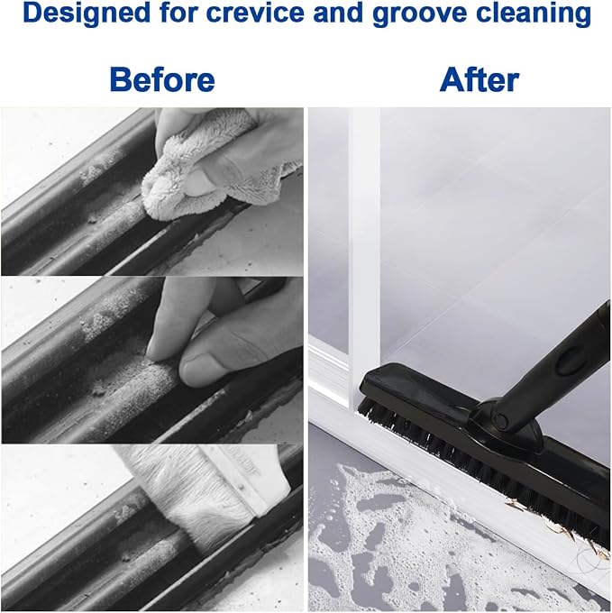 CELOX Grout Cleaner for Tile Floors, Shower Tile Floor Scrubber for Cleaning Baseboard Bathroom, Black