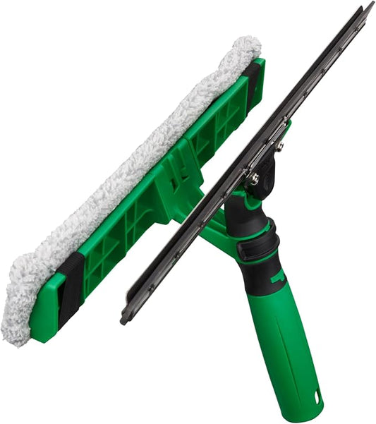 Unger VisaVersa 14-in. 2-in-1 Window Washer & Squeegee, VV350 | VV350 pro tool; microfiber pad for washing; integrated squeegee for drying; 14-in./35cm width