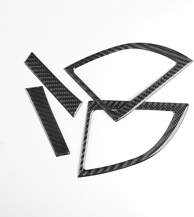 Real Carbon Fiber Trim for Honda CRV Accessories | for CR-V 2012 2013 2014 2015 2016 Central Console Air Outlet Vent Cover Sticker Interior Thick Overlay Decal