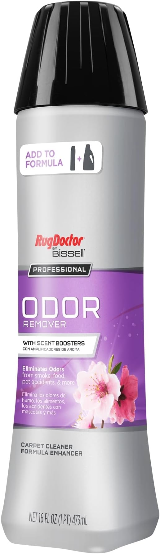 Rug Doctor by BISSELL Odor Remover with Scent Boosters 16oz. | Carpet Cleaner Solution Enhancer Eliminates Odors from Smoke, Pet Messes and More, With a Clean Scent of Fresh Citrus Bloom