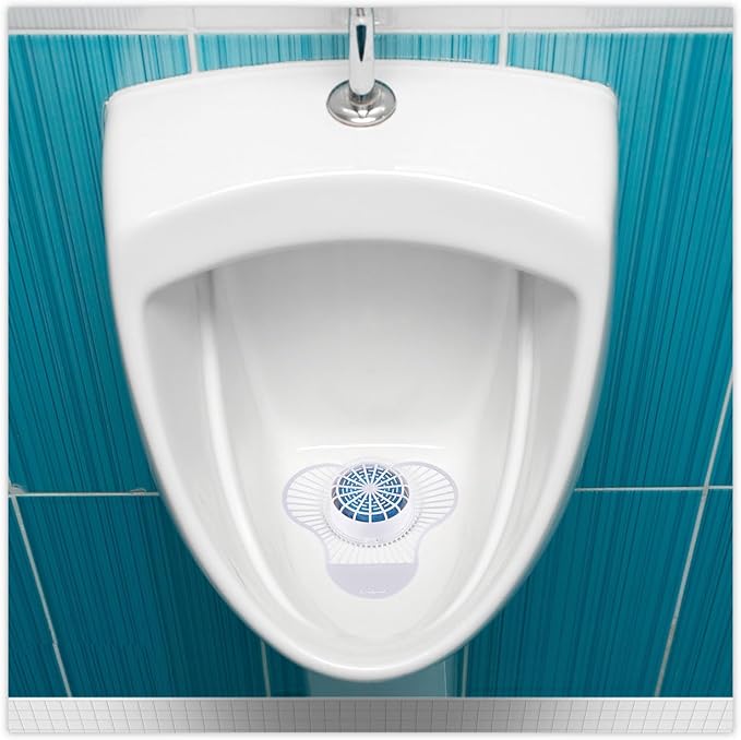 Boardwalk Urinal Screen with Non-Para Deodorizer Block, 144 Count, 3.25 oz