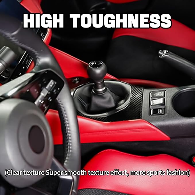 JSWAN Real Carbon Fiber Ultra Thin Center Console Gear Panel Cover Fit for Nissan Z 400Z RZ34 Fairlady Z (2023 2024 2025 2026 up) Manual Gear Shift Panel Frame Cover