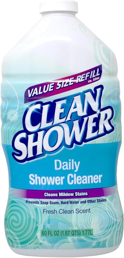 2 Set / Clean+Shower++No+Scent+Basin+Tub+and+Tile+Cleaner++60+oz.+Liquid