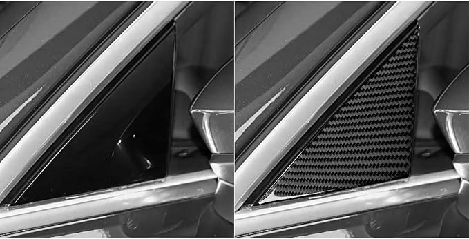 Real Carbon Fiber A-Pillar Stickers Fit for Audi A3 8Y S3 2021-2025 | Trim A-Pillar Cover Decorations | Accessories | Thick Overlay | Anti-scratch
