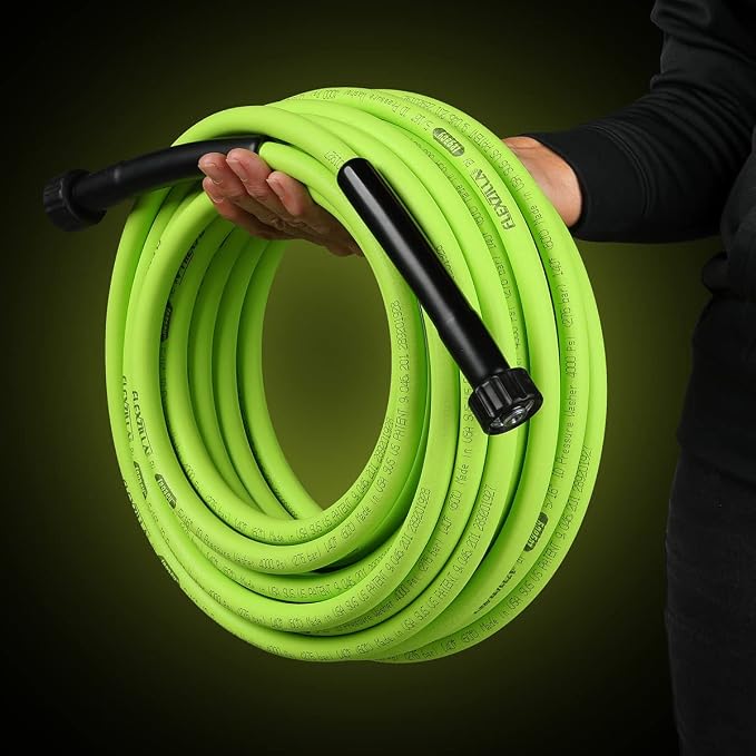 Flexzilla Pressure Washer Replacement Hose, 5/16 in. x 50 ft., 4000 PSI, M22 Fittings, No-Kink, Lightweight, ZillaGreen