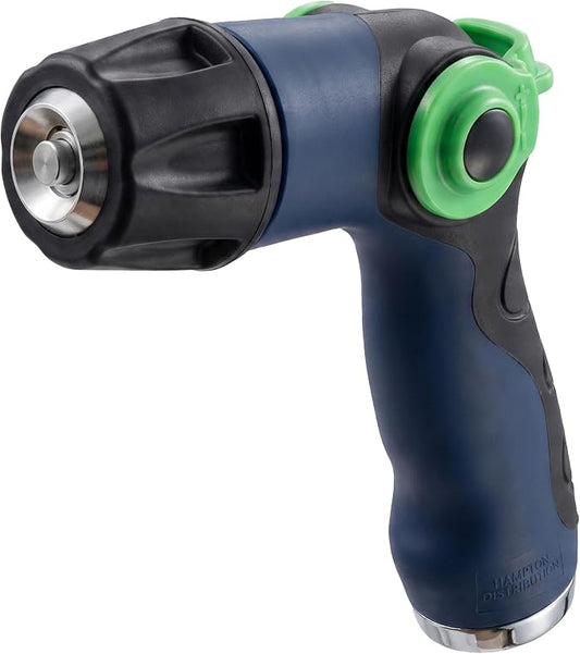 Heavy Duty Metal Garden Hose Nozzle, High Pressure Spray, Adjustable Flow | Hose Nozzle Thumb Control, Premium Water Hose Nozzle For Watering Plants, Lawns, Washing Cars & Pets