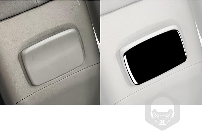 Glossy Bright Piano Black Car Rear Row Storage Box/Cigar Lighter Panel Switch Cover Sticker Interior Trim Compatible with Toyota Corolla 2009 2010 2011 2012 2013 Auto Trim Accessories
