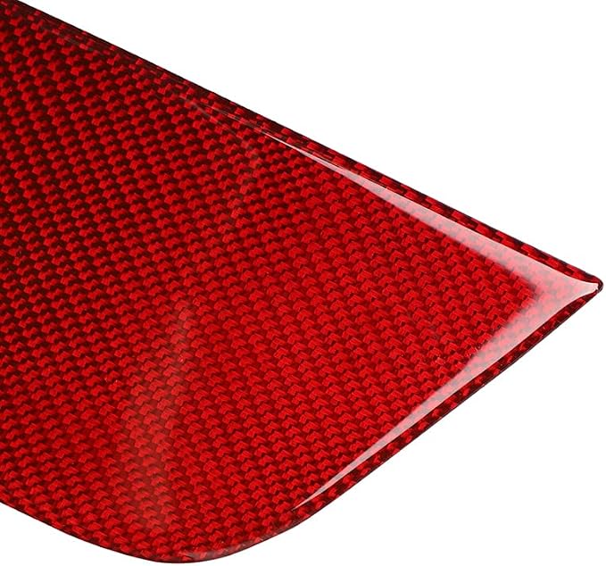 Real Carbon Fiber Trim for Ford Mustang Accessories | for 2009 2010 2011 2012 2013 2014 Rear Door Armrest Panel Cover Interior Thick Overlay Decal