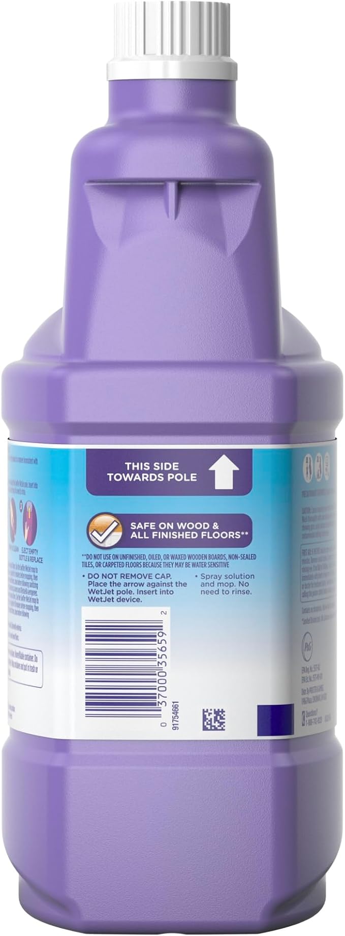 Swiffer WetJet Antibacterial Solution Refill for Floor Mopping and Cleaning, All Purpose Multi Surface Floor Cleaning Solution, Fresh Citrus Scent, 1.25 Liters