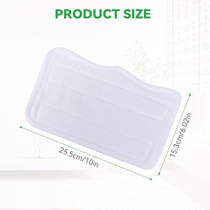Steam Mop Pads for Shark Steam & Spray Mop S3101 S3251 SK460 SK410 S3101n2 S3250 SK435CO SK140 SK14,Washable Microfiber Cleaning Steamer Replacement Pads,White,5Pack