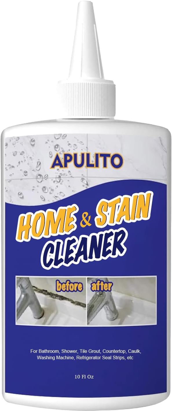 APULITO Household Cleaner Gel for Bathroom Shower Kitchen Tile Grout, Sinks Countertops 10 Fl Oz (Pack of 1)