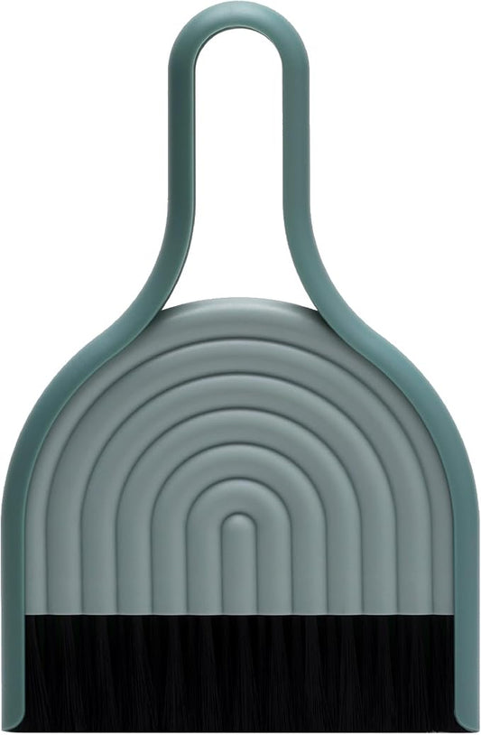 Peleg Design DustArch - Mini Dustpan and Brush Set, Small Dustpan and Broom with Modern Charm, Handheld Broom and Dustpan Set for Home, Office & Travel