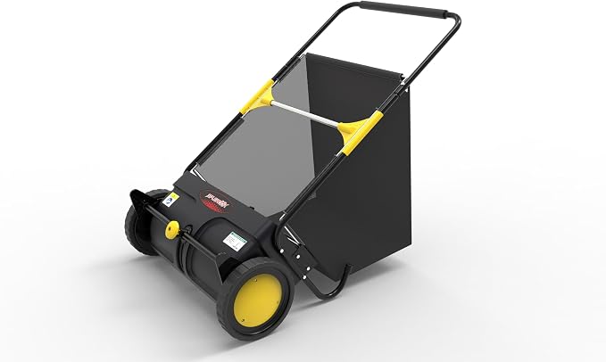 21' Splendor Lawn Sweeper Yard Sweeper Easy Leaf Collector for Lawn Stand up Design for Saving Storage