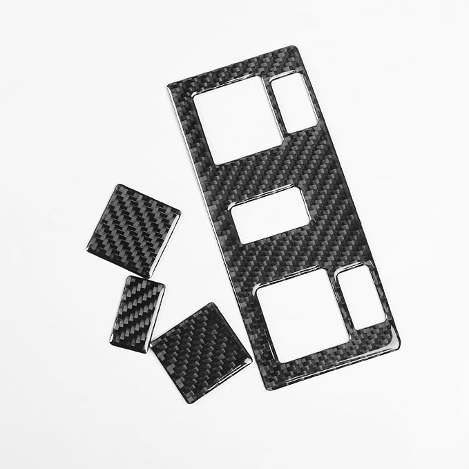 Fit for Cadillac Escalade ESV 2007-2014 / EXT Hybrid 2009-2013 | Real Carbon Fiber | Accessories | Trim Over Console Reading Light Button Frame | Stickers | Thick Overlay