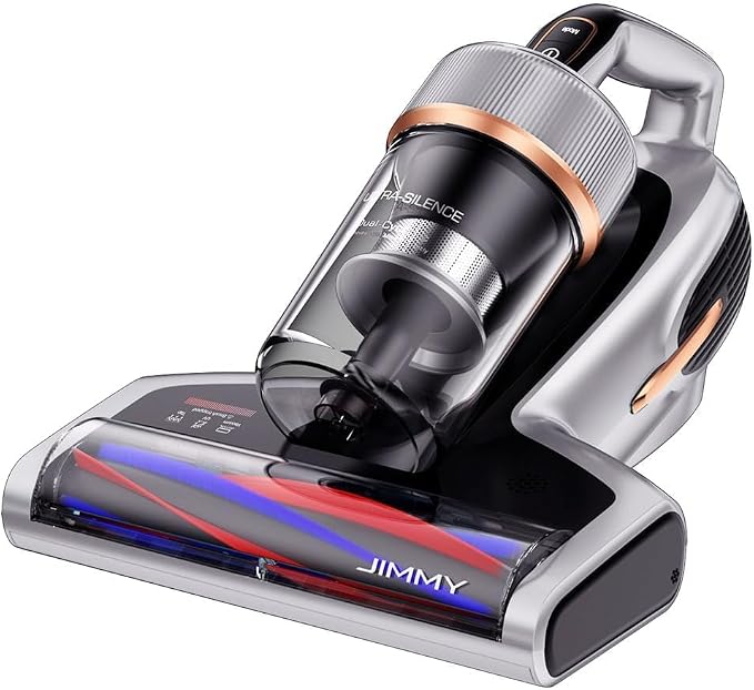 Jimmy BX7 Pro Mattress Vacuum Cleaner, Bed Vacuum Cleaner with UV-C & Ultrasonic & 5s Quick Heating, 16Kpa Suction 480W Handheld Vacuums for Dust & Pet Hair with HEPA(Gray, Corded)