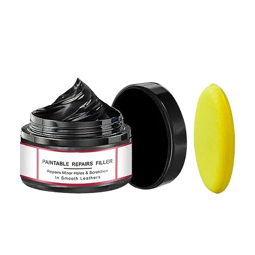 Trim Restorer Automotive 50g Long-Lasting Quick Paste with Sponge | Vehicles Scratch Remover for Interior Leather Dashboard Boat Truck Convertible Garage Home Underseat Maintenance Care