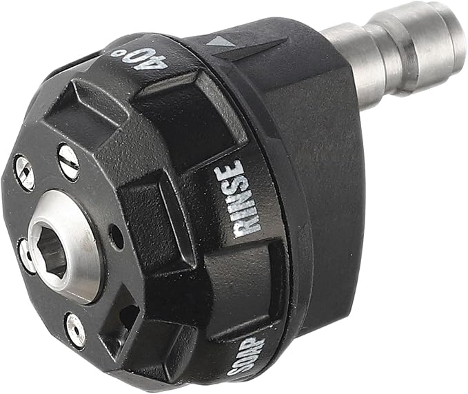 Meteor Blast 6 in 1 Pressure Washer Nozzle Tips，Mutiple Degrees in One， Quick Change over and Adjustable, 1/4 inch Quick Connector, MAX 4500PSI for Pressure Washer