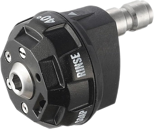 Meteor Blast 6 in 1 Pressure Washer Nozzle Tips，Mutiple Degrees in One， Quick Change over and Adjustable, 1/4 inch Quick Connector, MAX 4500PSI for Pressure Washer