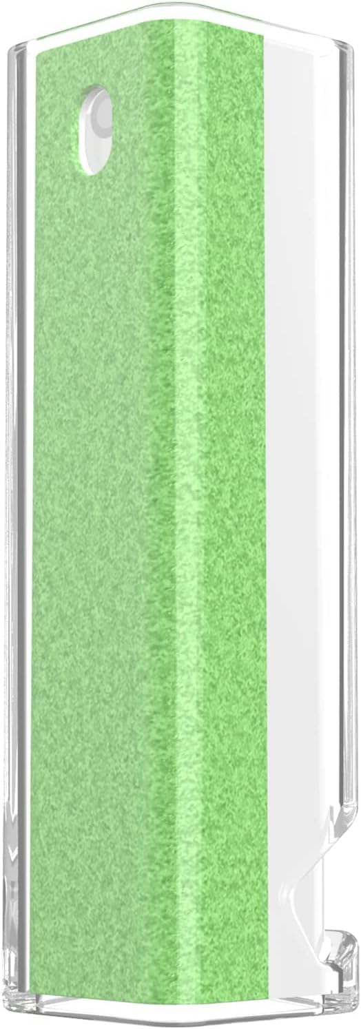 CLICK CLEAN Screen Cleaner Spray with Phone Stand Case & Microfiber | 2-in-1 Cleaner & Phone Stand, Streak-Free Cleaning, Gentle Formula, For Phone Laptop Tablet Screens, Green, 0.5oz