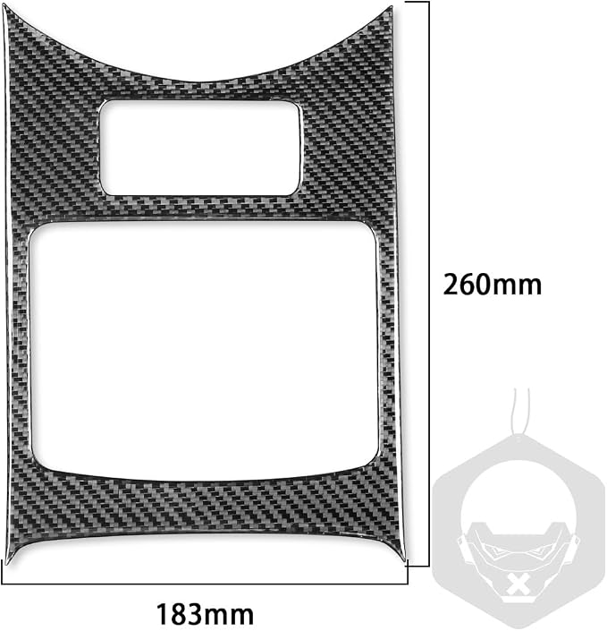 Real Carbon Fiber Trim for Infiniti Accessories | for G35 G37 X 2007 2008 2009 2010 Sedan Coupe Convertible Center Console Cup Holder Interior Thick Overlay Decal
