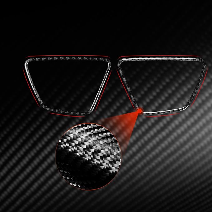 Fit for Toyota 4Runner(N210) 2003-2009 Real Carbon Fiber Car Interior | for SR5/Sport Edition/Limited 2003 2004 2005 2006 2007 2008 2009 | Accessories | Door Speaker Surround Trim | Anti-scratch
