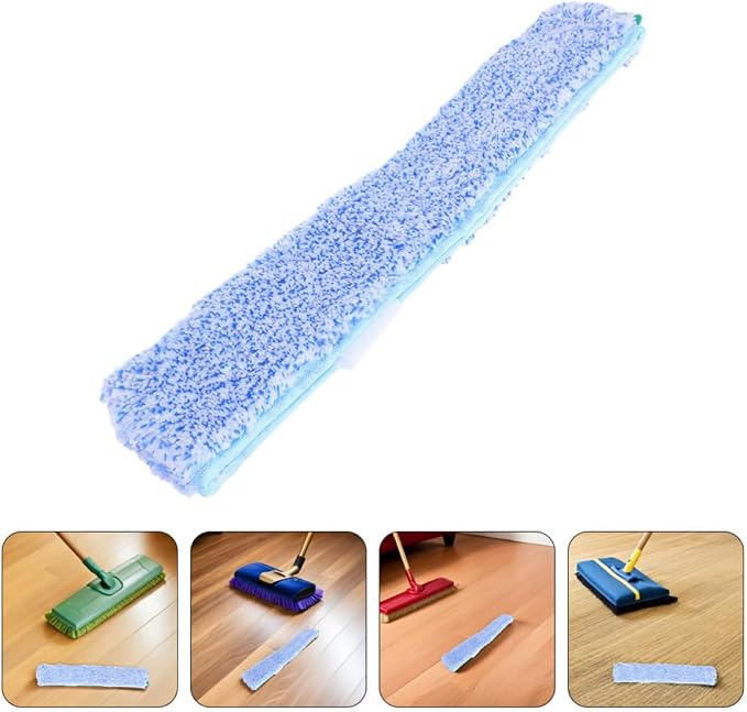 2pcs Microfiber Window Cleaning Refill Sleeves Replacement for Glass and Mirrors, Easy Installation with Universal Compatibility, Reusable Squeegee Cloth for Home and Office Use