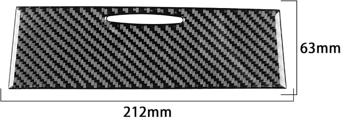 Real Carbon Fiber Trim for Chrysler 300 Accessories | for 2015-2023 300C 300S Limited/Touring Center Console Socket Cover Panel Sticker Interior Thick Overlay Decal