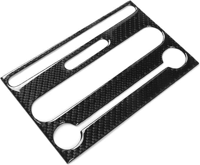 Fit for Ford Expedition 2007-2014 Real Carbon Fiber Center Stickers | Center Console Radio Panel Trim | Accessories | Thick Overlay | Anti-scratch