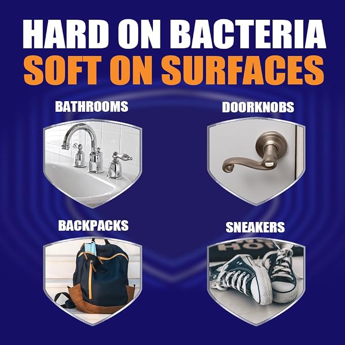 MICROBAN Sanitizing Spray, 15 oz., 2 Pack, Citrus, Disinfects, Sanitizes, Eliminates Odors, and Keeps Killing 99.9% of Bacteria on Hard, Non-Porous Surfaces in Your Home for up to 24 Hours