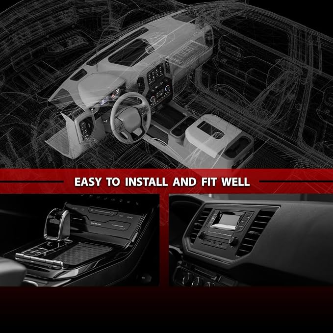 DOTCOM Dash Instrument Cluster Panel Bezel Fit Jeep Wrangler 2011-2014 | Instrument Cluster Trim Panel Bezel,Polypropylene Material,Black Finish, Fit Jeep Wrangler 2011-2014