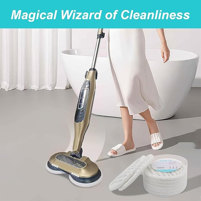 AIR U+ 8 Pack Steam Mop Replacement Pads for Shark Steam & Scrub Mop | Washable Steam Mop Pads for Various Floor Type, for Shark S8201 S8001 S7001 S7201 S7000AMZ S7000 S7005 S7020 S7001C Steam Mop