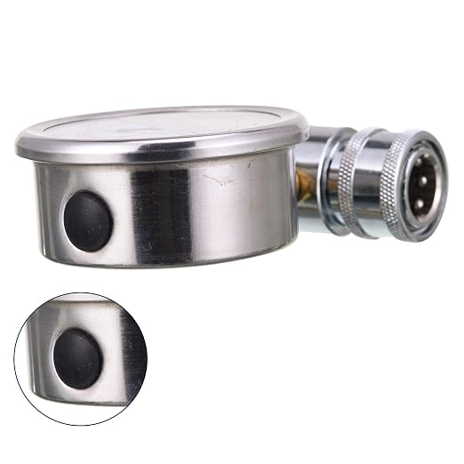 RIDGE WASHER Pressure Washer Gauge with 3/8'' Quick Connect Socket and Plug | 6000 PSI